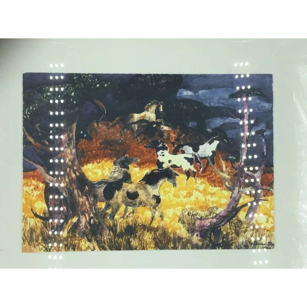 Millard Sheets framed matted